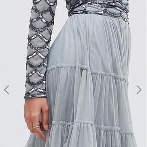 🥂HOLIDAY PARTY🥂Lace & Beads Tier Tulle Skirt